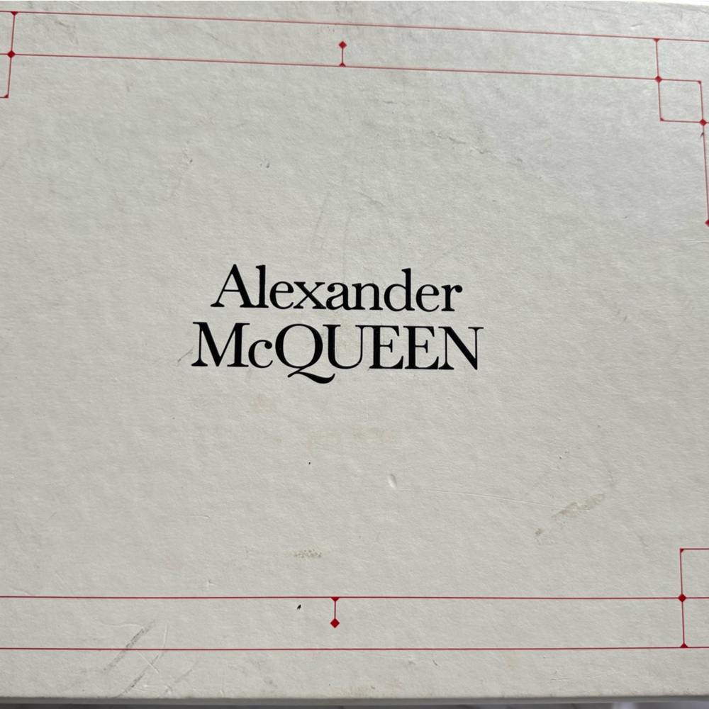 Alexander McQueen Black and White Oversized Sneakers Like New with Designer Box